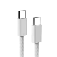Us Stock Drop Shipping Câble en Nylon Tressé 60W 3A 2M Usb C à Type C Câble de Charge Rapide de Données pour Iphone 16 15