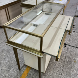 Tùy chỉnh hiện đại đồng hồ cửa hàng hiển thị Showcase LED chiếu sáng đồ trang sức cửa hàng đồ nội thất hợp thời trang đồng hồ thủy tinh trang sức hiển thị trường hợp Showcase - Product Image 5