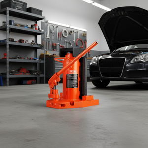 Martinetto idraulico a bottiglia da 5 tonnellate e 10 tonnellate di capacità, sollevatore per auto in acciaio D0100HRX49T - Product Image 2