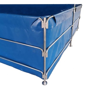 Trong nhà bán buôn recirculating hình chữ nhật có thể gập lại nhựa cá rô phi tôm biofloc nuôi cá ao nuôi trồng thủy sản xe tăng - Product Image 1