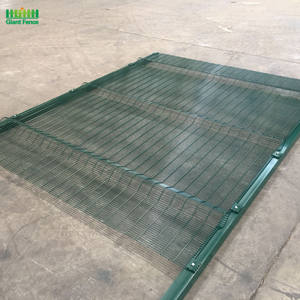 An ninh cao <span class=keywords><strong>358</strong></span> chống leo lên hàng rào Bảng điều khiển sơn tĩnh điện hàn dây lưới cho sân bay & Nhà Tù có tính năng PVC & khung thép - Product Image 5