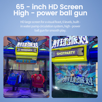 Machine de tir de balles commerciale pour 4 joueurs, jeu d'arcade de fête avec récupération de tickets pour centre de jeux