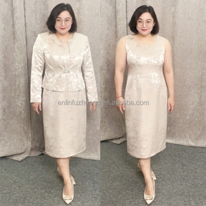 Conjunto de ropa de dos piezas para mujer talla grande hasta 5XL, traje de iglesia, abrigos y vestidos para damas. - Product Image 5