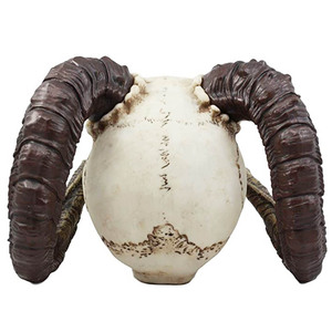 Sculpture de squelette de démon en corne avec langue en résine <span class=keywords><strong>Dragon</strong></span> mal ram statue de crâne pour la décoration intérieure, vente en gros - Product Image 5