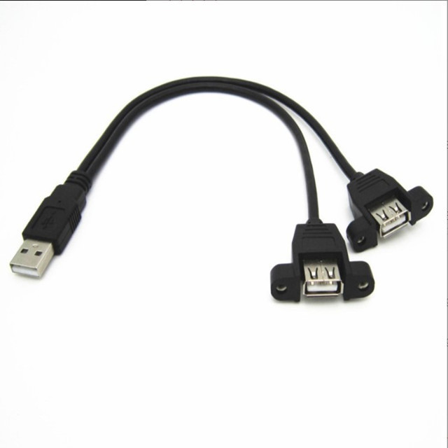 Factory 2 in 1 Usb a Male to Dual USB a Female Cable