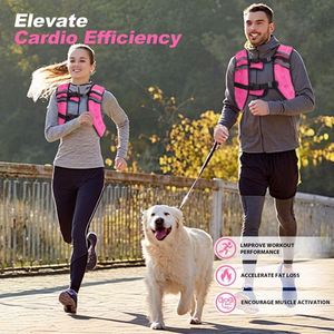 Gilet lesté réglable pour femmes, avec 6 poids en sable de fer, pour l'entraînement de force, l'exercice physique, la course à pied, la marche et les séances d'entraînement. - Product Image 4