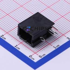 1-1827876-2 Wire-to-Board Pin Header Bent Lead Through Hole,P=2.5mm Connector 2x2P 2.5mm Right Angle Insert 4P - Product Image 1