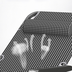 Kursi lipat santai luar ruangan, furnitur tanpa gravitasi dapat dilipat kursi pantai halaman santai - Product Image 5