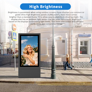 LCD quảng cáo ngoài trời Màn hình kép kỹ thuật số Totem hai bên 43 inch ngoài trời <span class=keywords><strong>double</strong></span> side kỹ thuật số biển - Product Image 3