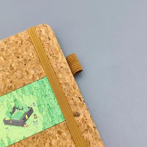 Quaderno con Copertina in Sughero Personalizzabile con LOGO, Ecologico, in Materiale Legnoso Morbido, Pagine Bianche per Scrivere e Disegnare, Carta Riciclata - Product Image 4