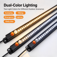 Barre lumineuse LED de camping en aluminium bicolore étanche IP67 12V 300mm/600mm/900mm/1000mm Blanc+Amber Certifiée CE Dimmable