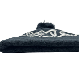 Custom Bobble <strong>Beanie</strong> Hats Winter Outdoor Ski Snow Logo Jacquard Acrylic Knitted Cuff <strong>Pom</strong> <strong>Pom</strong> <strong>Beanie</strong> - Product Image 6