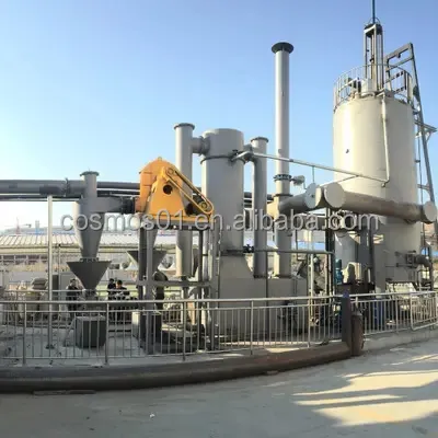 Équipement de production d'électricité à gazéification de la biomasse qui convertit la Combustion des déchets en électricité 30kw.