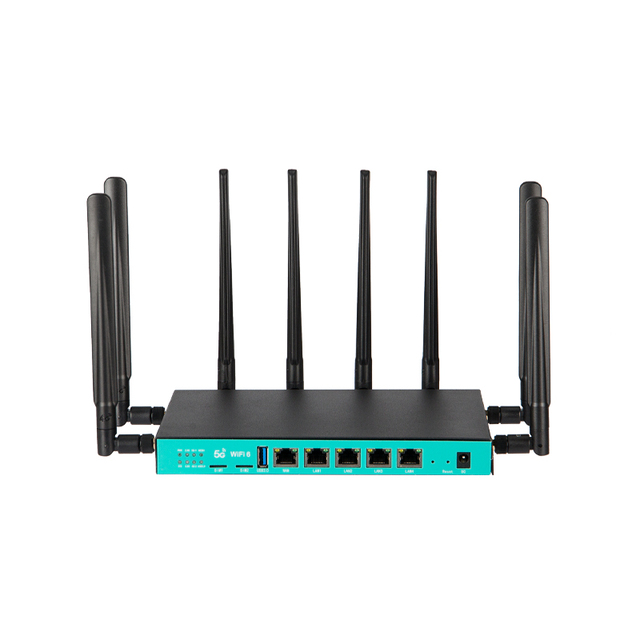 Gigabit Dual Band Wifi6 Router 12V DC Power 1800Mbps 5g Router Sim Openwrt Wifi Router 5g with 8 Antenna