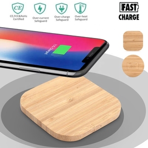 <span class=keywords><strong>Chargeur</strong></span> sans fil à <span class=keywords><strong>induction</strong></span> en bois personnalisé avec logo 2025, charge rapide en bambou 10W 7.5W 5W 15W - Product Image 2