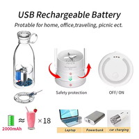 Aangepaste Kleur Logo Presser Kleine Persoonlijke Elektrische Usb Machine Mini Draagbare Vruchten Glazen Blender Elektrische Juicer