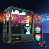 Boîtier d'ordinateur ATX en aluminium de haute qualité, format Full Tower, compatible Micro ATX, avec verre trempé pour PC et serveur gaming