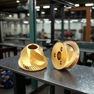 Tùy chỉnh các bộ phận máy pha cà phê titan tráng thép không gỉ hợp kim Titan Mài Burrs Máy xay cà phê hình nón Burr - Product Image 4