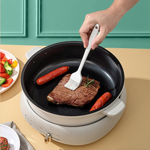 一体式硅胶刷子 食品级烧烤油锅家用厨房用具工具 - Product Image 5