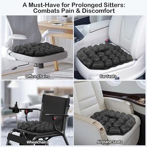 Gối ngồi tròn có lỗ, gối ngồi hình bánh rán bơm hơi dành cho bệnh trĩ, gối ngồi chịu lực cao, giảm đau, bằng sáng chế Hàn Quốc - Product Image 2