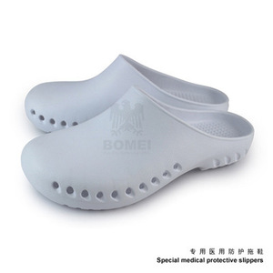 Chaussons de protection médicaux de couleur unie, à talon bas, antidérapants, à bout fermé, pour médecins, infirmières, utilisation en salle d'opération - Product Image 5