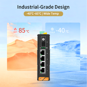 Convertidor de Medios Gigabit de 5 Puertos 10/100/1000Mbps 10Gbps 20KM SC T1310/R1550nm para Monitoreo Completo de Granjas Solares SH-GS0104-20A-P - Product Image 6