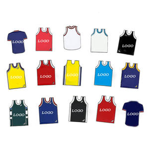 थोक खेल बास्केटबॉल जर्सी धातु पिन पेशेवर कस्टम कार्टून स्टार कपड़े ब्रोच नरम तामचीनी पिन - Product Image 5