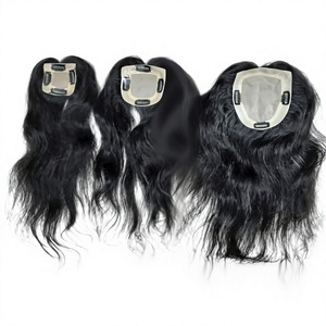 Extensiones de Cabello Natural Indio Remy de Alta Calidad con Base de Seda de Estilo Liso y Nudos Invisibles para Peluquín de Mujer - Product Image 1