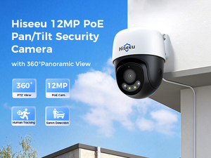 กล้องวงจรปิด Hiseeu 12MP HD สำหรับภายนอกอาคาร แบบแพนและทิลท์ รองรับ POE เสียงสองทาง ภาพสีกลางคืนคมชัด พร้อมช่องใส่การ์ดในตัว รุ่น YHD912-P Pan-T - Product Image 5