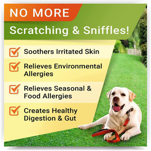 OEM Procesamiento de suplementos para el cuidado de la salud de mascotas <span class=keywords><strong>Alergia</strong></span> Inmune Masticables suaves para aliviar <span class=keywords><strong>las</strong></span> alergias estacionales y alimentarias - Product Image 4