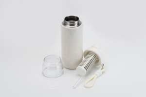 2024 nouveau Style SS304 acier inoxydable Double paroi garder l'eau froide augmenter PH Camping énergie filtre alcalin bouteille de filtre à eau - Product Image 6