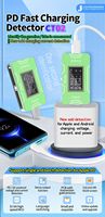 Outil de test de puissance de courant de tension de charge de détecteur de chargeur rapide durable JCID JC-CT02 PD pour iPhone Android vérifier rapidement