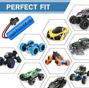 14500 3.7V 800mAh hình trụ Li-ion có thể sạc lại pin với SM 2P cắm cho điều khiển từ xa xe ô tô & Xe tải - Product Image 4