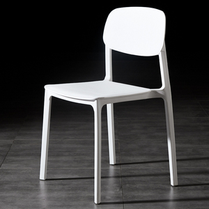 Venta directa Sillas de plástico nórdico gris para restaurante Hotel Villa Sala de estar Comedor Eventos al aire libre Diseño minimalista - Product Image 6