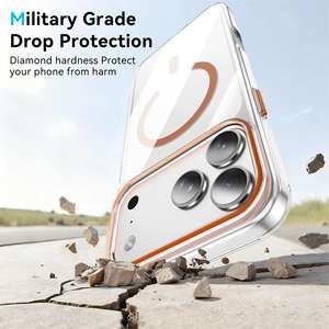 Funda protectora magnética transparente para iPhone 17 Pro Max, cobertura total, a prueba de caídas, antiamarilleo - Product Image 3