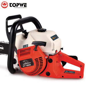 Topwe Big Power 82cc Machine de découpe de bois Scie à chaîne à bois à 2 temps Tronçonneuse à essence efficace pour créer une ligne coupe-feu - Product Image 3
