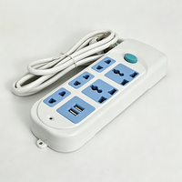 Stop Kontak Grosir Pabrik Anjehold 5 Outlet 2 USB Charger Desktop Multi Plug Soket Ekstensi Jarak Lebar untuk Rumah Kantor