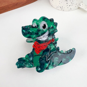 Horquilla de Clip de garra de León de pino <span class=keywords><strong>Shiba</strong></span> <span class=keywords><strong>Inu</strong></span> de 5cm, accesorios creativos para el cabello para niños, horquillas de acetato de animales de dibujos animados divertidos - Product Image 5