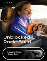 Support de téléphone portable magnétique rotatif à 360° LISEN pour voiture, support anti-vibration pour sortie d'air, berceau pour camion, SUV, accessoires de véhicule