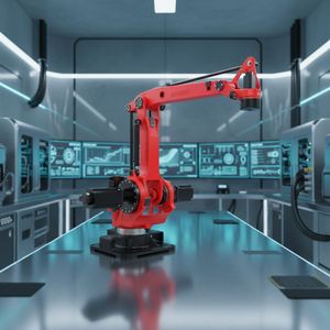 Robot industriel Borunte à 4 axes, moteur PLC, boîte de vitesses, portée de 2400 mm, capacité de charge de 80 kg, 380 V, protection IP54 pour la palettisation - Product Image 1