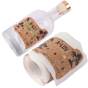 Etiqueta de botella de <span class=keywords><strong>vino</strong></span> de roble de impresión personalizada en relieve etiqueta de <span class=keywords><strong>vino</strong></span> de corcho de punto UV brillante de lujo <span class=keywords><strong>con</strong></span> estampado dorado - Product Image 6