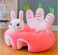 Peluche pour bébés, personnalisable, canapé de sécurité, en forme de grenouille, cochon, chat, lapin, abeille, apprendre à s'asseoir
