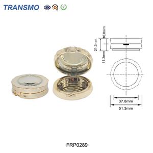 Boîtier compact rond vide pour poudre, fard à paupières et blush floral, idéal pour cosmétiques, parfums et crèmes pour le visage (Marque Privée) - Product Image 2