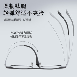 Montures de lunettes rectangulaires en aluminium et magnésium 9905 unisexe, verres en résine de taille moyenne, origine Danyang - Product Image 2