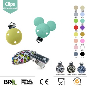 Clip de silicona con estampado de leopardo y cabeza redonda de <span class=keywords><strong>mickey</strong></span>, novedad de 2020 - Product Image 1