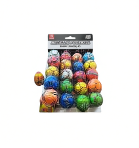 Pallone da Calcio Metallizzato Yedach Misura 5, Motivo Solido, Confezione da 20 Pezzi in Polybag - Product Image 1