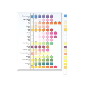 Eau multifonctionnelle 16-en-1 pour bandelettes de <span class=keywords><strong>test</strong></span> OEM personnalisable détecte le chlore bactérien et plus de 13 paramètres dans l'eau potable - Product Image 5