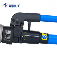 Herramienta de Engarzado Manual Hidráulica Tianze Electric Power 13T, Acero Aleado 70MPa, Terminales de Conector de Cable de Cu Al, 300 mm