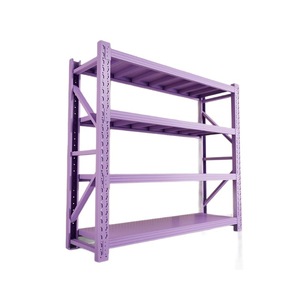 Estante de Almacenamiento Multicapa Resistente, de 4 Niveles, de Hierro, Color Morado, para Uso Doméstico y en Almacenes - Product Image 5