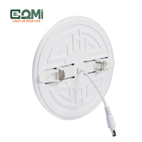 Plafonnier encastré LED COMI, taille standard, certifié CE ROHS, blanc froid 24W, aluminium moderne, 80 SMD2835, forme ronde, pour maison et bureau